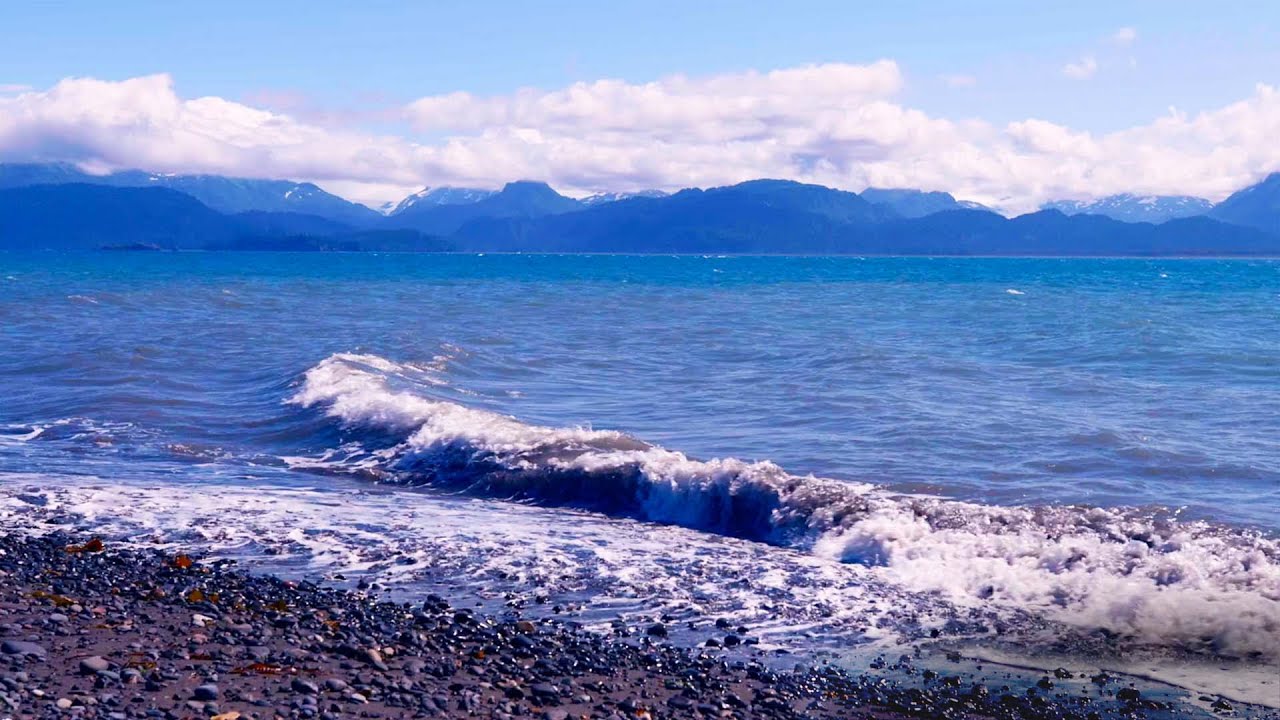 Ocean Waves Study Sound 4k | White Noise 10 Hours – Gentle Nerves ...